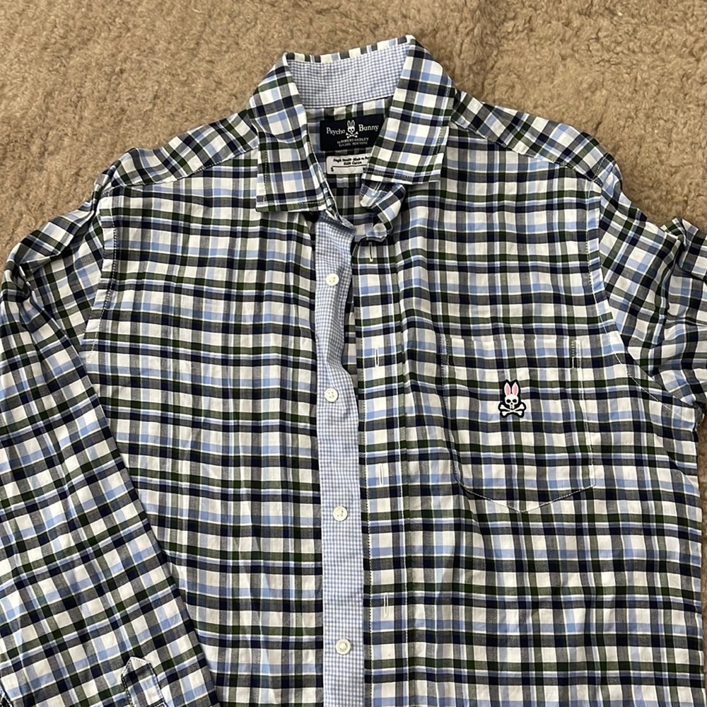Psycho Bunny Long Sleeve Button Shirt